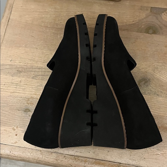 Vionic Willa Wedge Loafers Slip-On Water Repellent Suede Chunky Lug Heel Size 6 - Picture 5 of 10